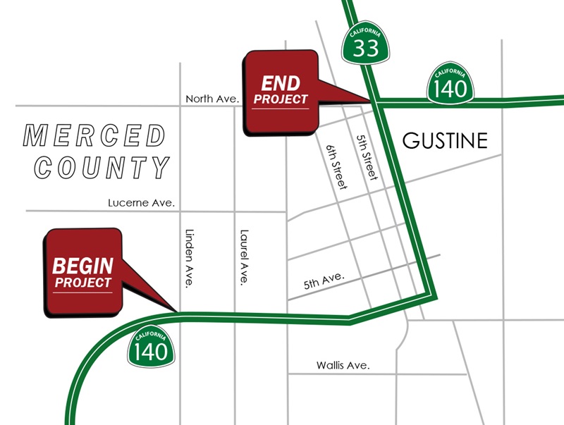 Gustine / Dos Palos Pedestrian Improvement Project | Caltrans